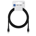 Kabel USB-C Blue Star 3A 60W ECO 1 m - černý