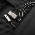 Kabel USB-A na USB-C Forcell F-ENERGY QC4.0 3A 66W 2 m stříbrná