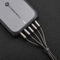 Kabel USB-A na USB-C Forcell F-ENERGY QC4.0 3A 66W 2 m stříbrná