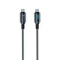 Kabel USB C to USB C Forcell F-ENERGY QC4.0 PD 3A 60W pro nabíjení 1,2 m - černý