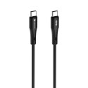 Kabel Forcell F-ENERGY PD 3A 60W SILICONE pro USB-C zařízení 1 m - černý