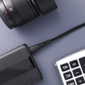 Kabel Forcell F-ENERGY PD 3A 60W SILICONE pro USB-C zařízení 1 m - černý