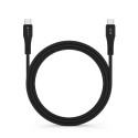Kabel Forcell F-ENERGY PD 3A 60W SILICONE pro USB-C zařízení 1 m - černý