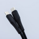 Kabel Forcell F-ENERGY PD 3A 60W SILICONE pro USB-C zařízení 1 m - černý