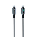 Kabel USB C – USB C Forcell F-Energy QC4.0 PD 5A 100W pro nabíjení 1,2 m - černý