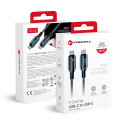 Kabel USB C – USB C Forcell F-Energy QC4.0 PD 5A 100W pro nabíjení 1,2 m - černý