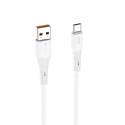 Kabel Forcell F-ENERGY QC4.0 3A 66W pro USB-A/USB-C 1 m - bílý