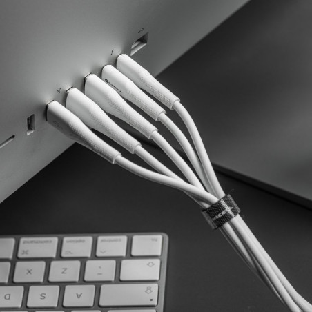 Kabel Forcell F-ENERGY pro USB-C zařízení 1 m - bílý