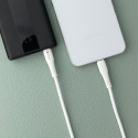 Kabel Forcell F-ENERGY pro USB-C zařízení 1 m - bílý