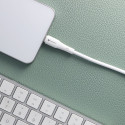 Kabel Forcell F-ENERGY pro USB-C zařízení 1 m - bílý
