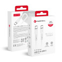 Kabel Forcell F-ENERGY pro USB-C zařízení 1 m - bílý