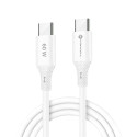 Kabel Forcell F-ENERGY pro USB-C zařízení 1 m - bílý