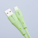 Kabel Forcell F-ENERGY QC4.0 3A 66W pro USB-A → USB-C 1 m - zelená