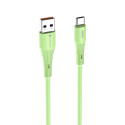 Kabel Forcell F-ENERGY QC4.0 3A 66W pro USB-A → USB-C 1 m - zelená
