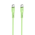 Kabel Forcell F-ENERGY USB-C na USB-C 60W 1 m - zelený