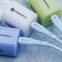 Kabel Forcell F-ENERGY QC4.0 3A 66W pro USB-A/USB-C 1 m - modrý