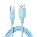 Kabel Forcell F-ENERGY QC4.0 3A 66W pro USB-A/USB-C 1 m - modrý