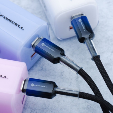 Kabel Forcell C354 pro USB-C zařízení 1 m - černý