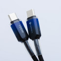 Kabel USB-C Forcell F-ENERGY QC4.0 PD 5A 100W Gradient pro nabíjení 1 m - černý
