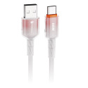 Kabel Forcell F-ENERGY QC4.0 3A 66W pro USB-A/USB-C nabíjení 1 m - bílá