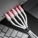 Kabel Forcell F-ENERGY QC4.0 3A 66W pro USB-A/USB-C nabíjení 1 m - bílá