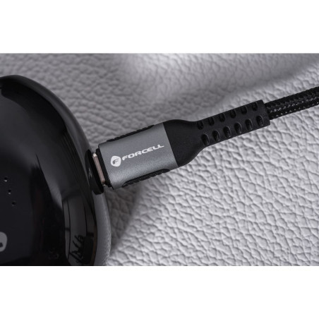 Kabel USB C Forcell F-ENERGY QC4.0 PD 5A 100W pro USB-C zařízení 0,5 m - černý