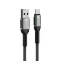 Kabel USB-A na USB-C Forcell F-ENERGY QC4.0 3A 66W pro nabíjení 0,5 m - černý