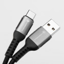 Kabel USB-A na USB-C Forcell F-ENERGY QC4.0 3A 66W pro nabíjení 0,5 m - černý