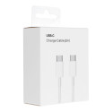 Kabel USB-C na USB-C 30W PD QC3.0 3A 2 m bílý