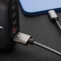 Kabel Forcell F-ENERGY USB-C/USB-C QC4.0 PD 60 W 2 m stříbrná
