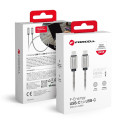 Kabel Forcell F-ENERGY QC4.0 PD 5A 100W E-Mark Metal USB C pro USB-C 2 m - stříbrný