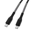 Kabel USB C - USB C Forcell F-ENERGY pro nabíjení QC4.0 PD 240W 1 m - černý