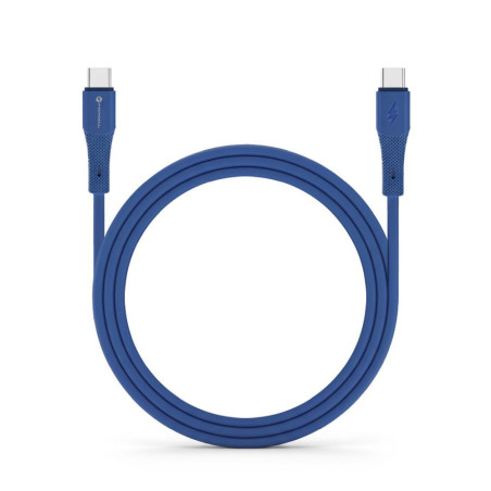 Kabel USB-C Forcell F-ENERGY QC4.0 PD 5A 100W pro nabíjení 1 m - tmavě modrý