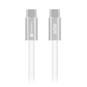 Kabel Forcell F-ENERGY pro USB-C zařízení 1,2 m - bílá