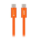 Kabel Forcell F-ENERGY USB-C pro USB-C pro zařízení 1,2 m - oranžová