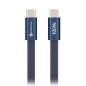 Kabel Forcell F-ENERGY pro USB-C zařízení 1,2 m - tmavě modrá