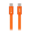 Kabel USB-C Forcell F-ENERGY QC4.0 PD 3A 60W CCFN23 pro USB-C zařízení 1,2 m - oranžový