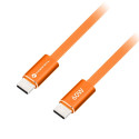 Kabel USB-C Forcell F-ENERGY QC4.0 PD 3A 60W CCFN23 pro USB-C zařízení 1,2 m - oranžový
