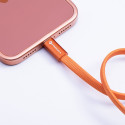 Kabel USB-C Forcell F-ENERGY QC4.0 PD 3A 60W CCFN23 pro USB-C zařízení 1,2 m - oranžový