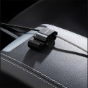 BASEUS CALHZ-01 Dvouportový USB Hub s Lightning kabelem 1,5m pro zadní sedadla automobilu, černý