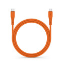 Kabel Forcell F-ENERGY USB-C to USB-C 60W 1 m oranžový