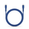 Kabel USB-C Forcell F-ENERGY QC4.0 PD 3A 60W pro USB-C 1 m - tmavě modrý