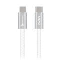 Kabel USB C Forcell F-ENERGY QC4.0 PD 5A 240W pro USB-C zařízení 1,2 m - bílý