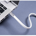 Kabel Forcell F-ENERGY QC4.0 PD 5A 240W Cafule Flat pro USB-C zařízení 1,2 m - bílý