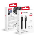 Kabel Forcell F-ENERGY QC4.0 PD 5A 240W pro USB-C zařízení 1,2 m - černý
