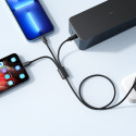 Kabel 3v1 Veger V303 USB-A / Lightning / USB-C - black
