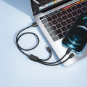 Kabel 3v1 Veger V303 USB-A / Lightning / USB-C - black