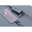 Forcell 4v1 USB-C/USB-A/Lightning kabel 1 m chrome