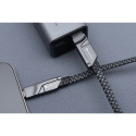Forcell 4v1 USB-C/USB-A/Lightning kabel 1 m chrome