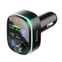 Hoco E62 autokonektor s FM transmitrem – černá